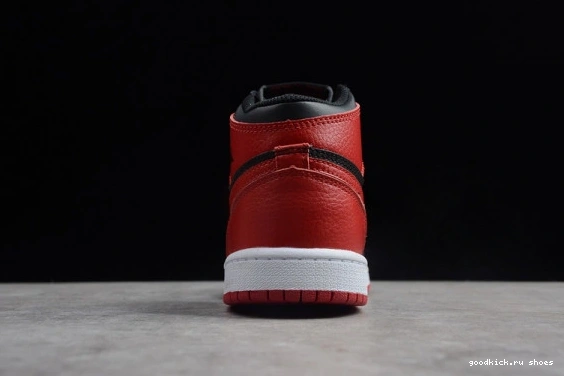 OG  Black Red Kid 001 Jordan Air 555088 001 1 Retro  Banned 555088 Kids High Bred 0301